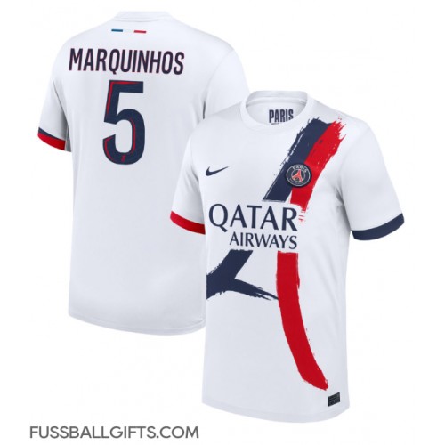 Paris Saint-Germain Marquinhos #5 Fußballbekleidung Auswärtstrikot 2024-25 Kurzarm